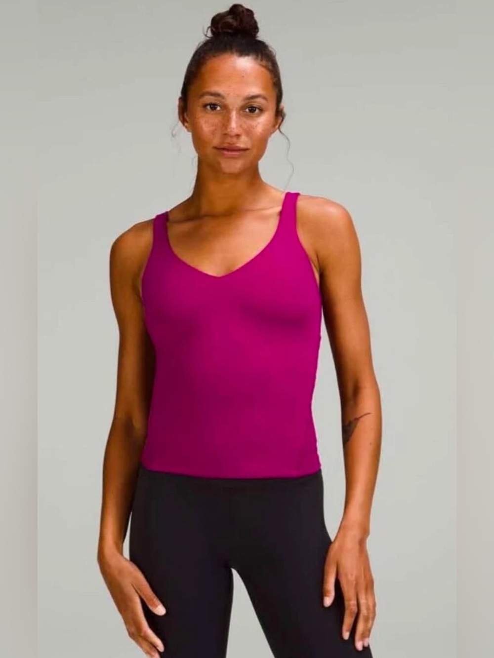 lululemon athletica Fuchsia V-Neck Tank